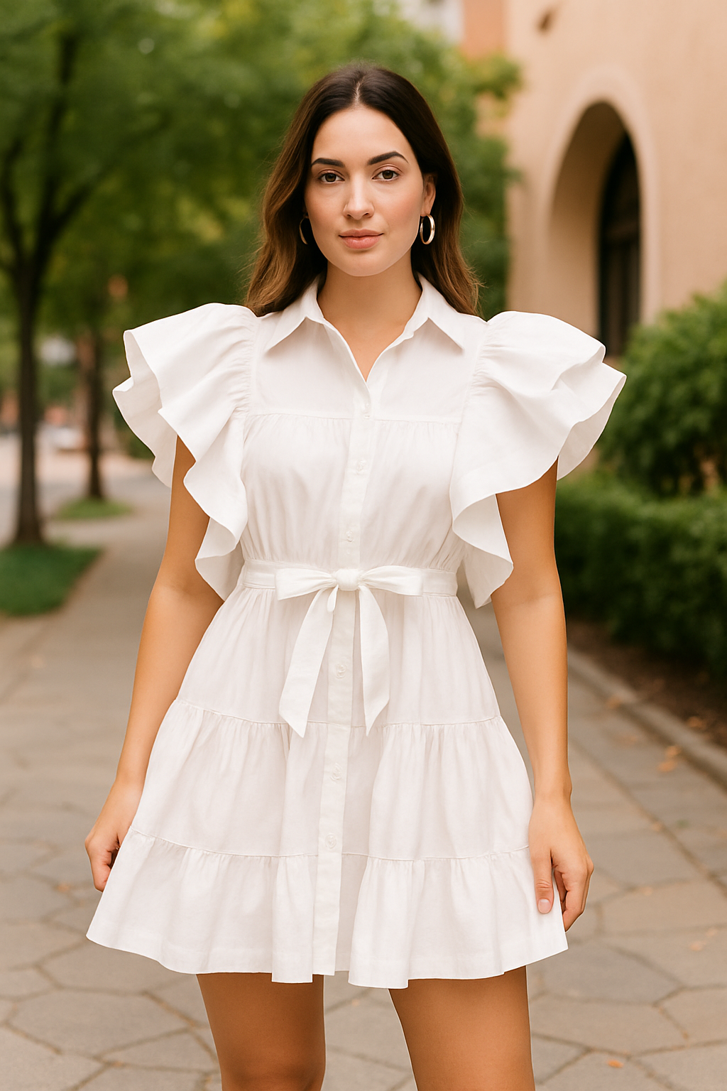 Maya Dress in White