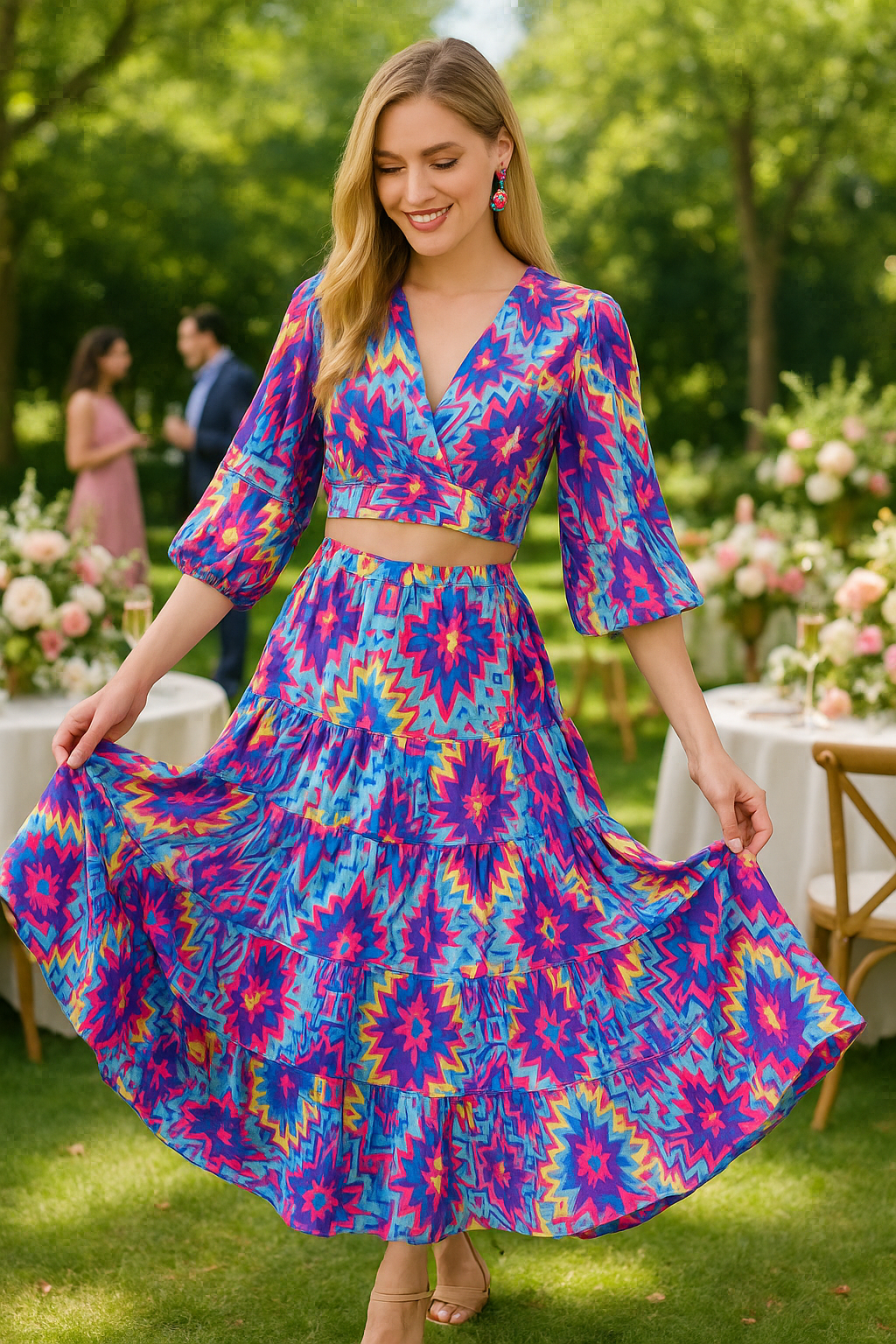 Jessica Maxi skirt in Purple