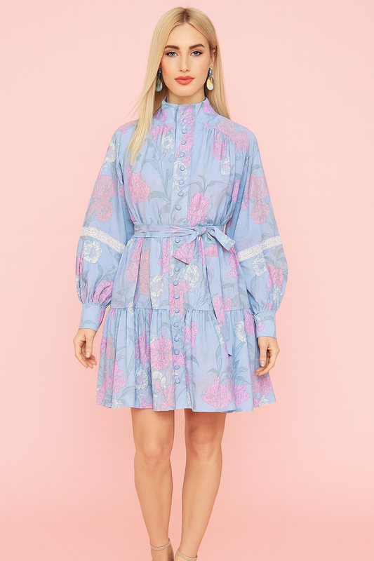 Ruby blue print dress