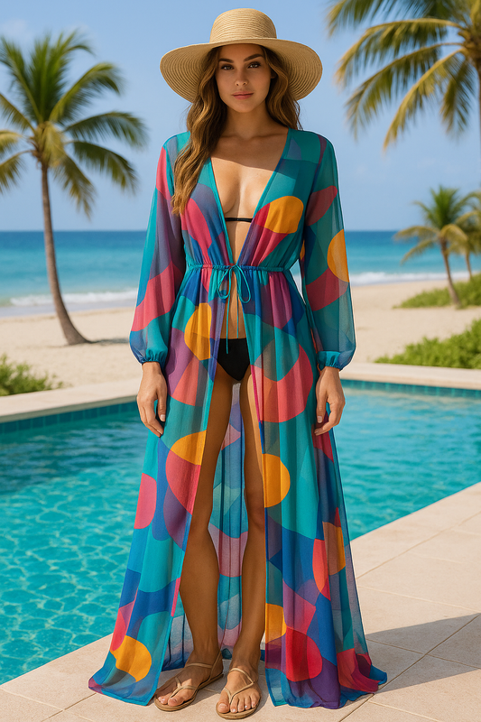 Abstract mesh cover up