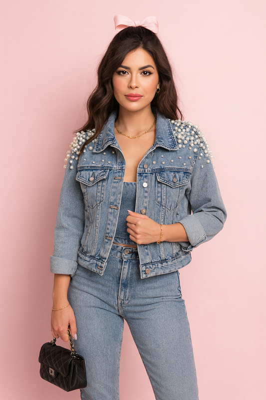 Cheryl Jean Jacket in blue denim
