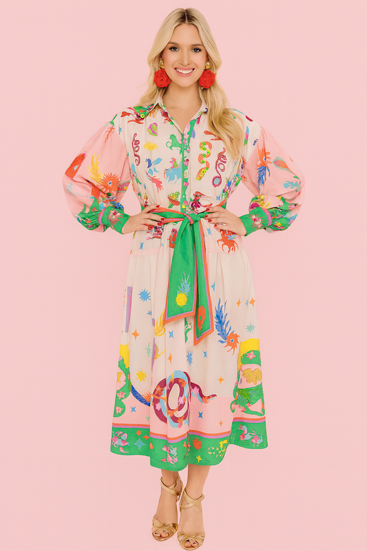 Grace Vintage maxi dress in print