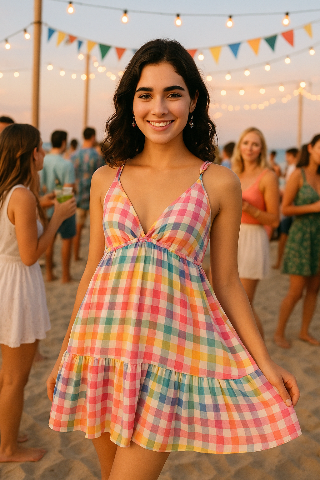 Delilah Colorful mini Dress