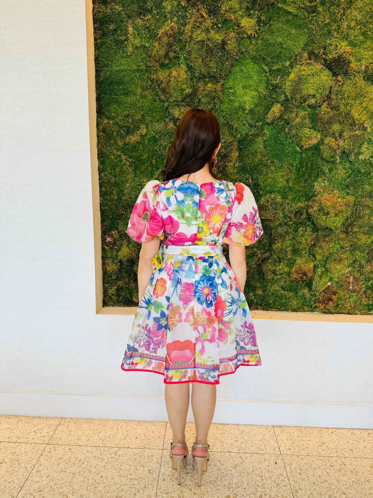 Angela short floral sprint dress