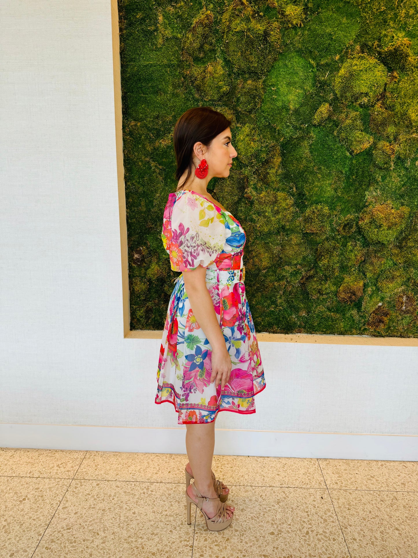 Angela short floral sprint dress