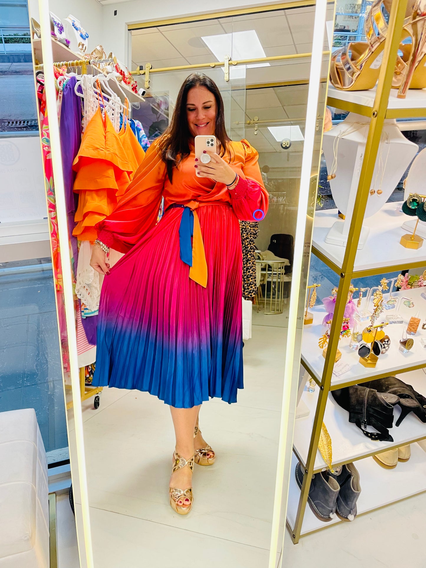 Mimi Ombre wrap dress