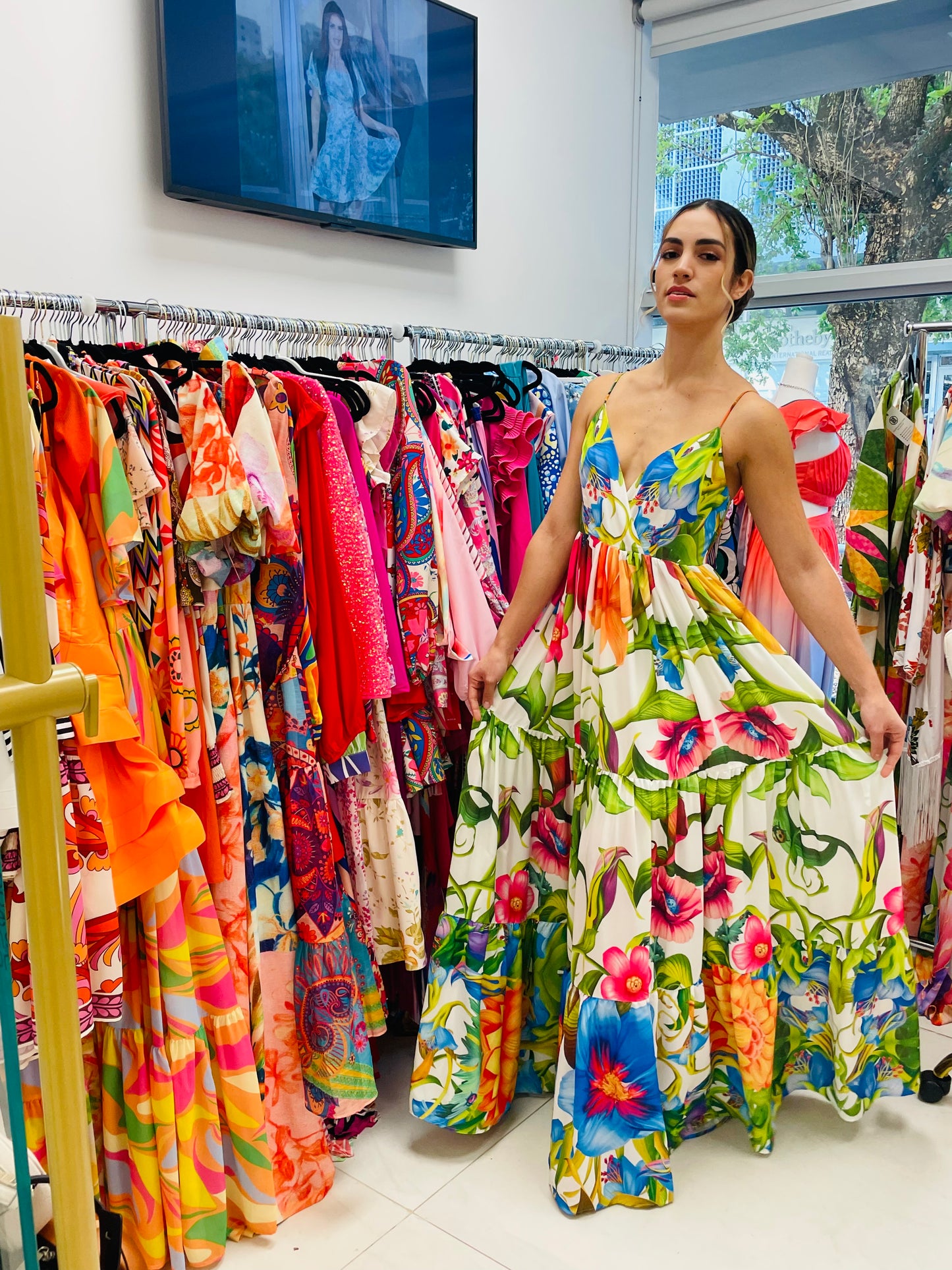 Melinda Chiffon Maxi Dress