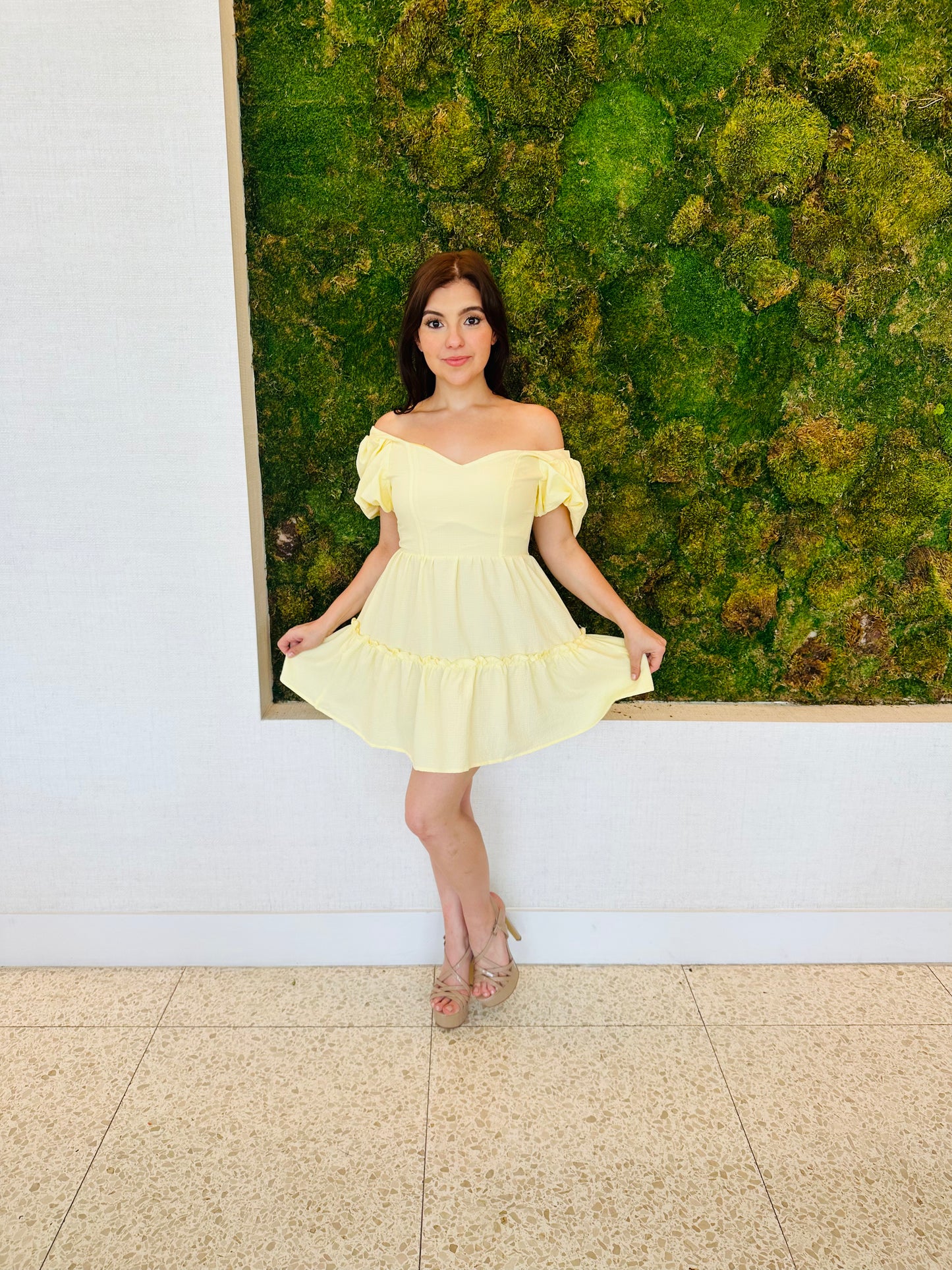 Valentina yellow sundress