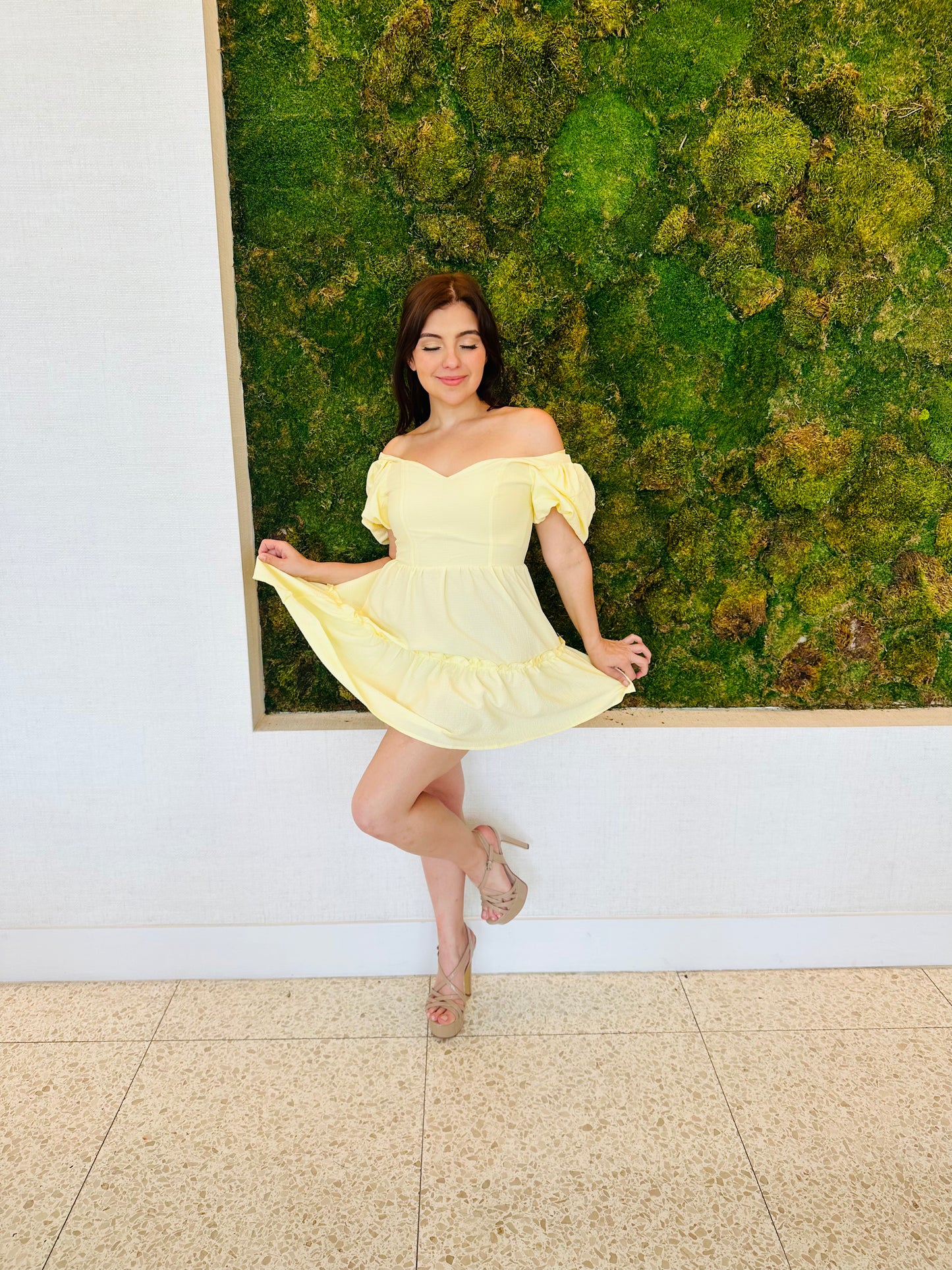 Valentina yellow sundress