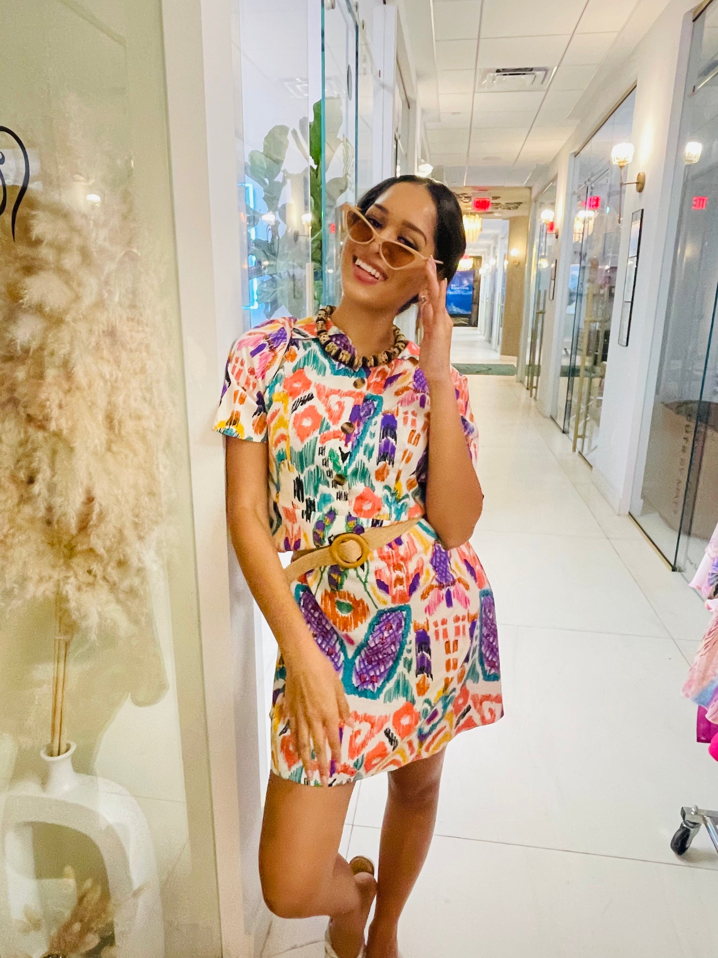 Loren Dress in African print