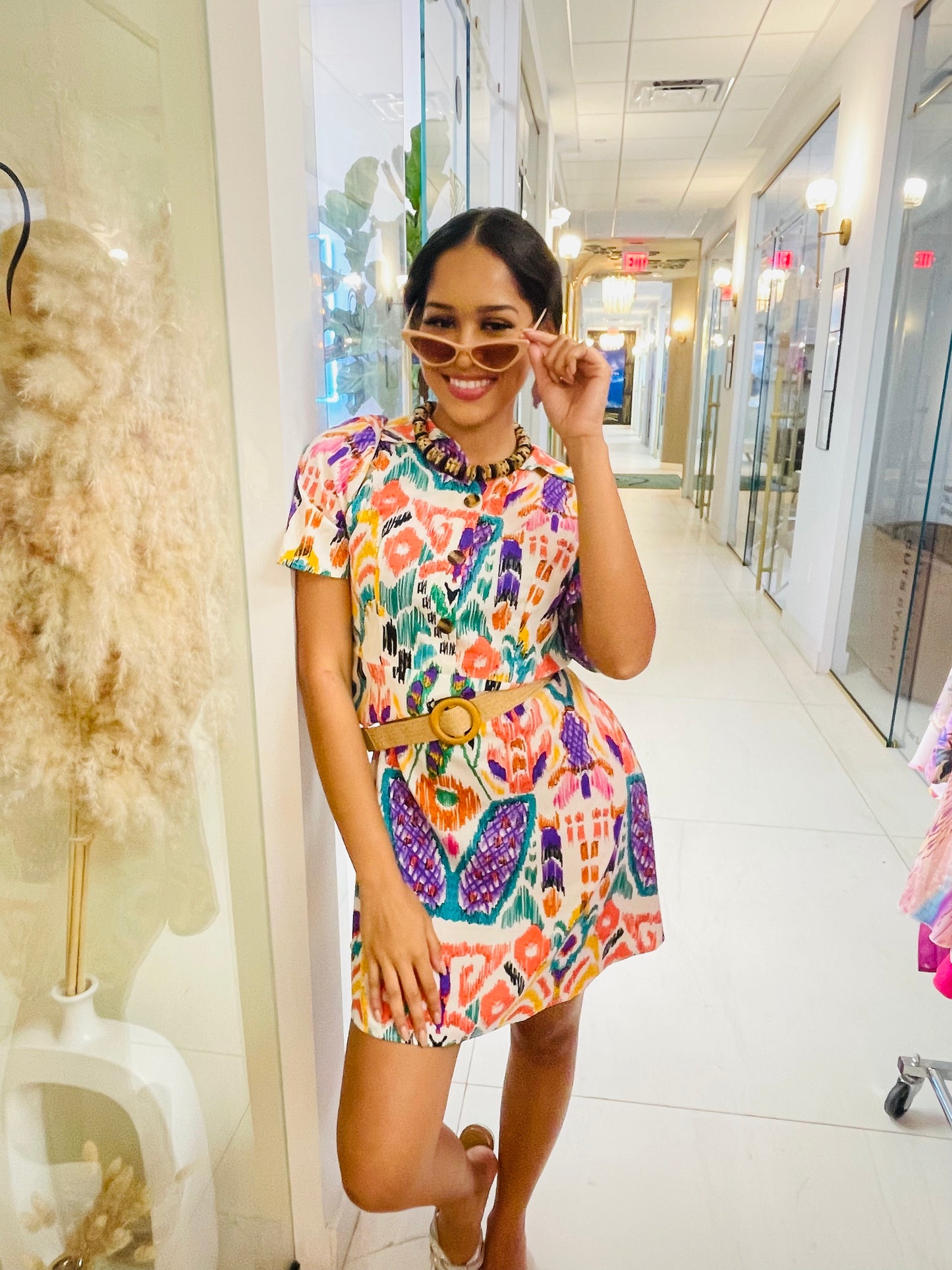 Loren Dress in African print