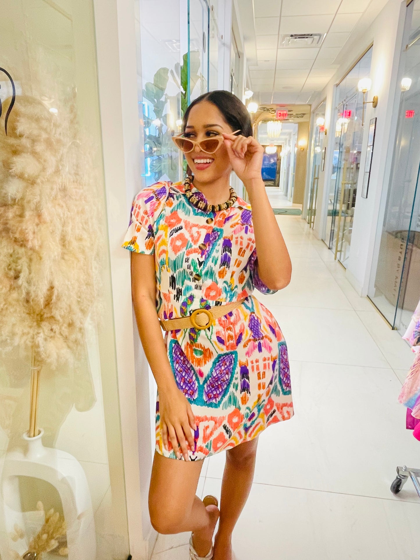 Loren Dress in African print