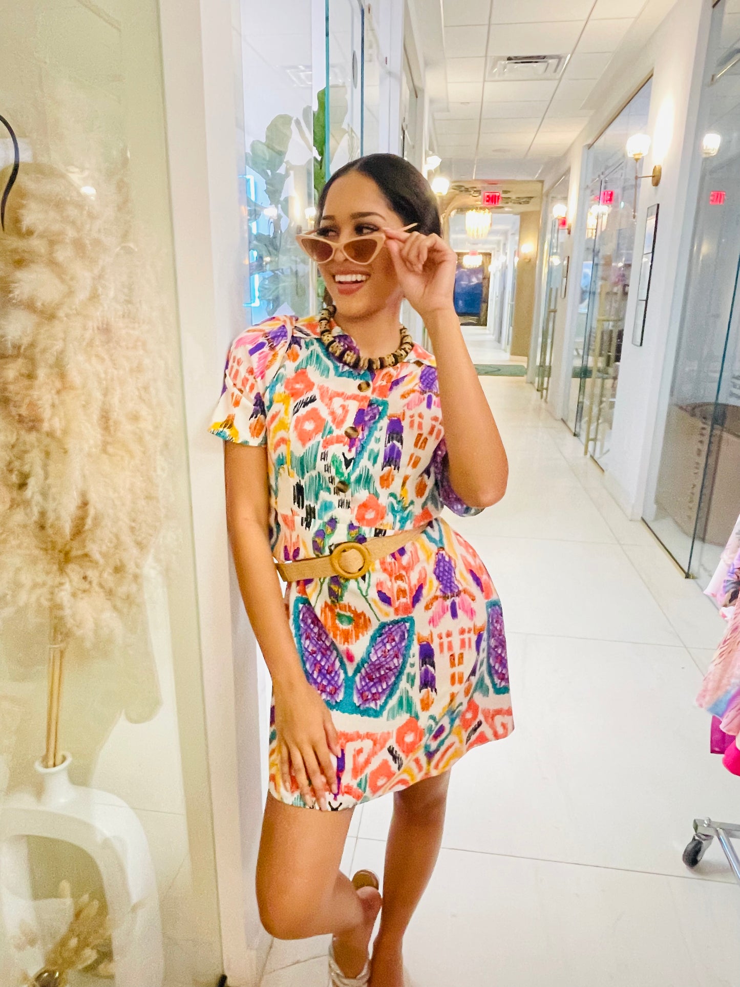 Loren Dress in African print