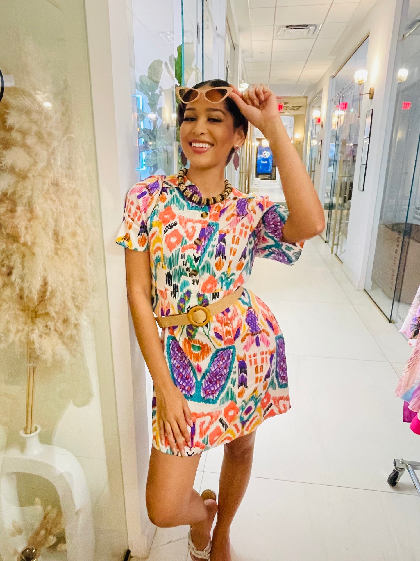 Loren Dress in African print