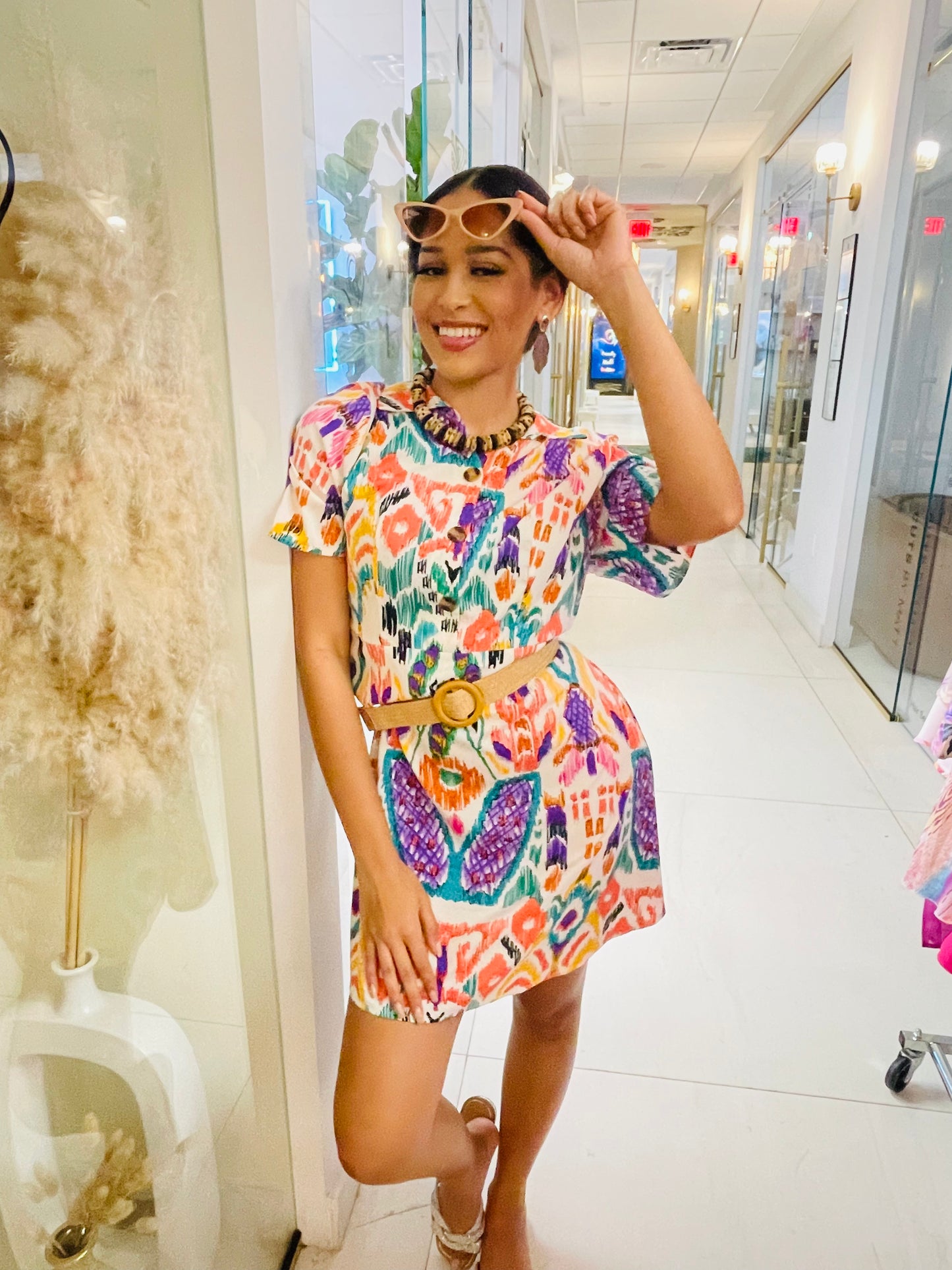 Loren Dress in African print