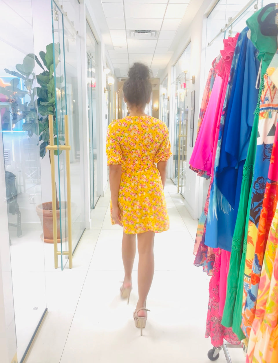 Clara yellow dress