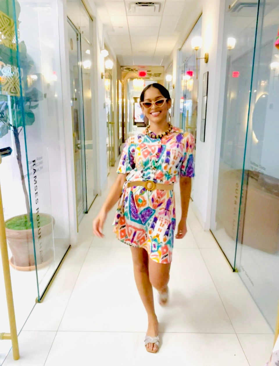 Loren Dress in African print