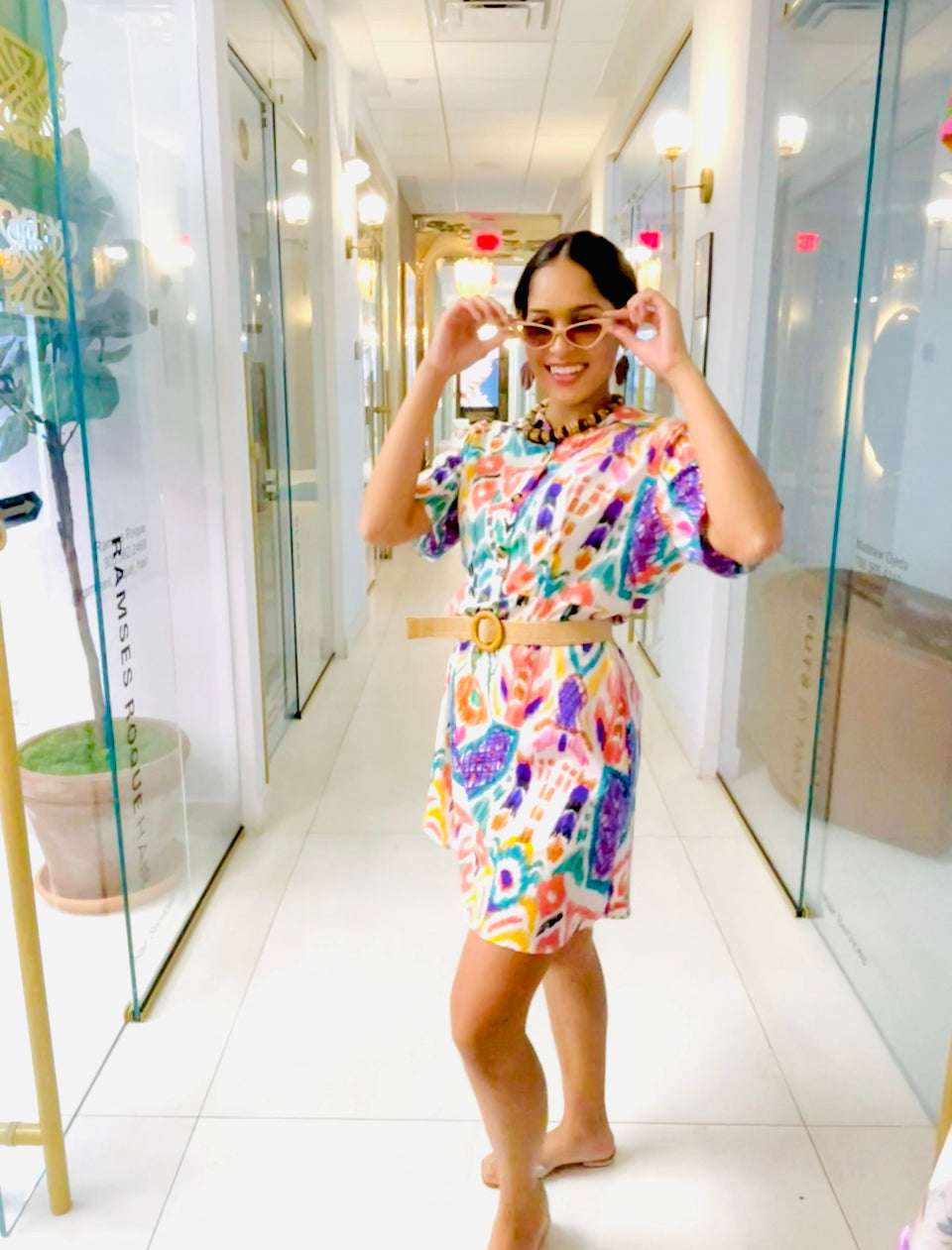 Loren Dress in African print