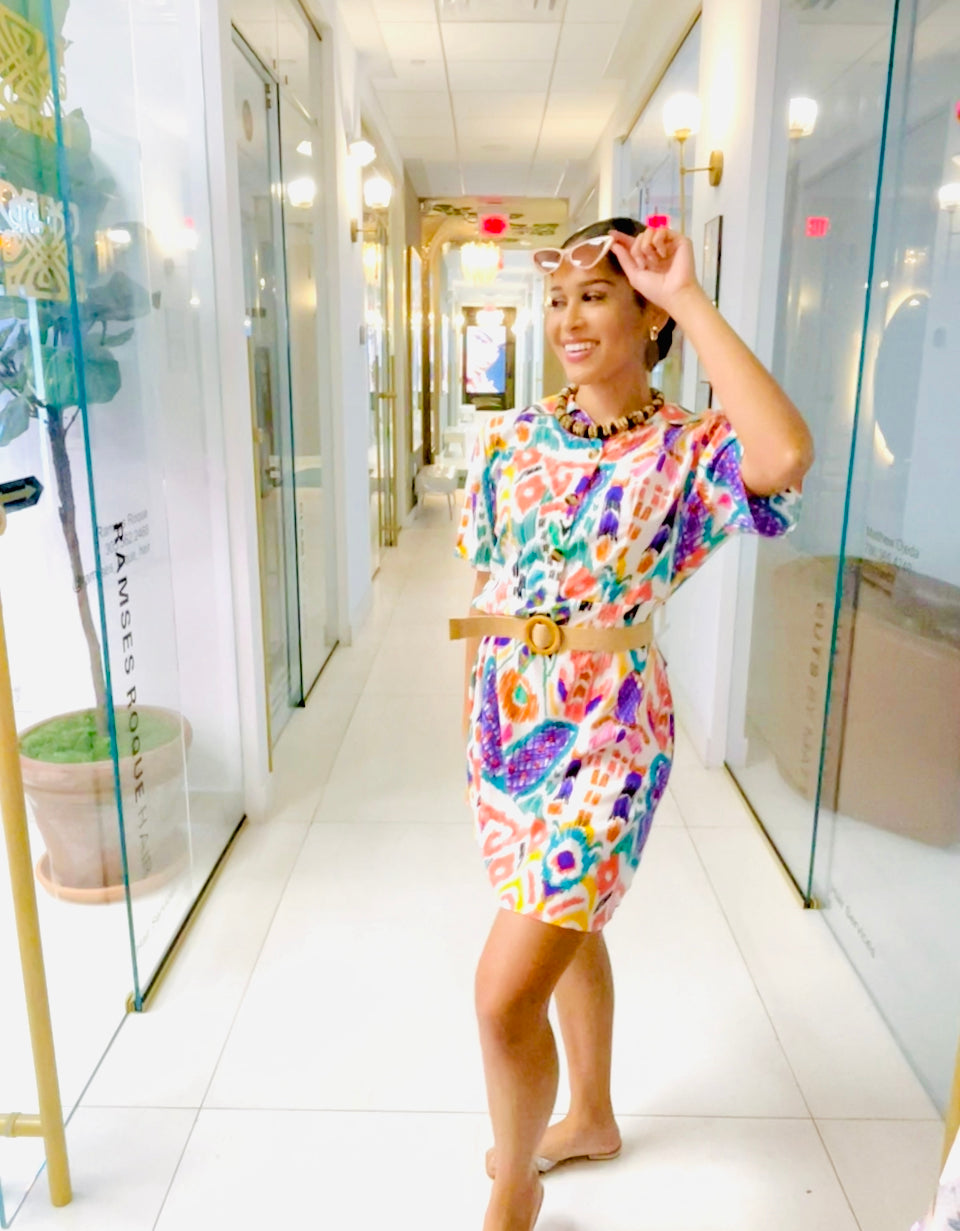 Loren Dress in African print