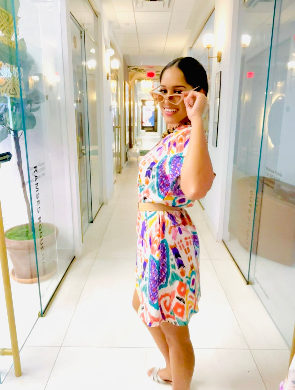 Loren Dress in African print