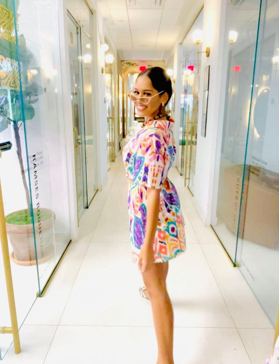 Loren Dress in African print