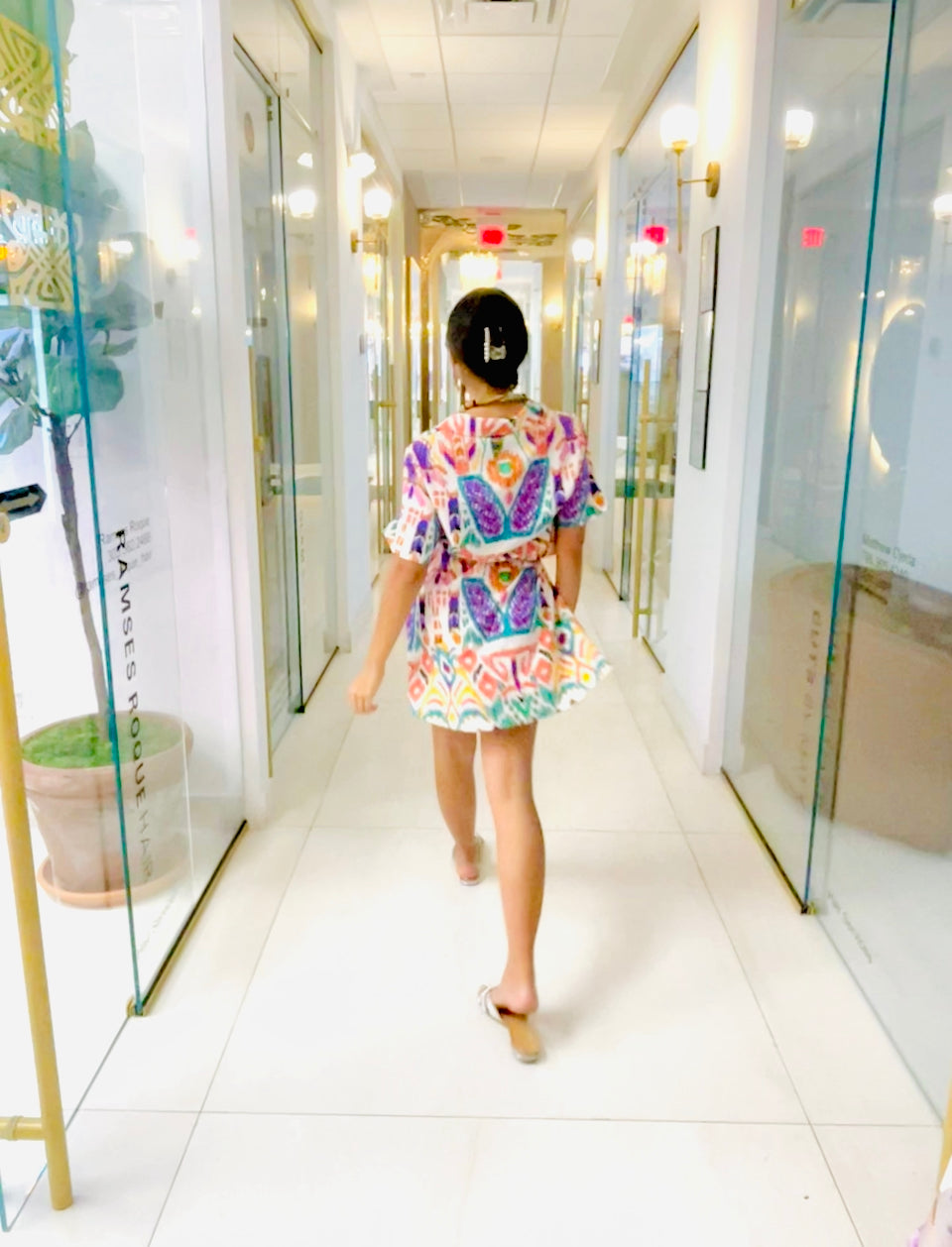 Loren Dress in African print