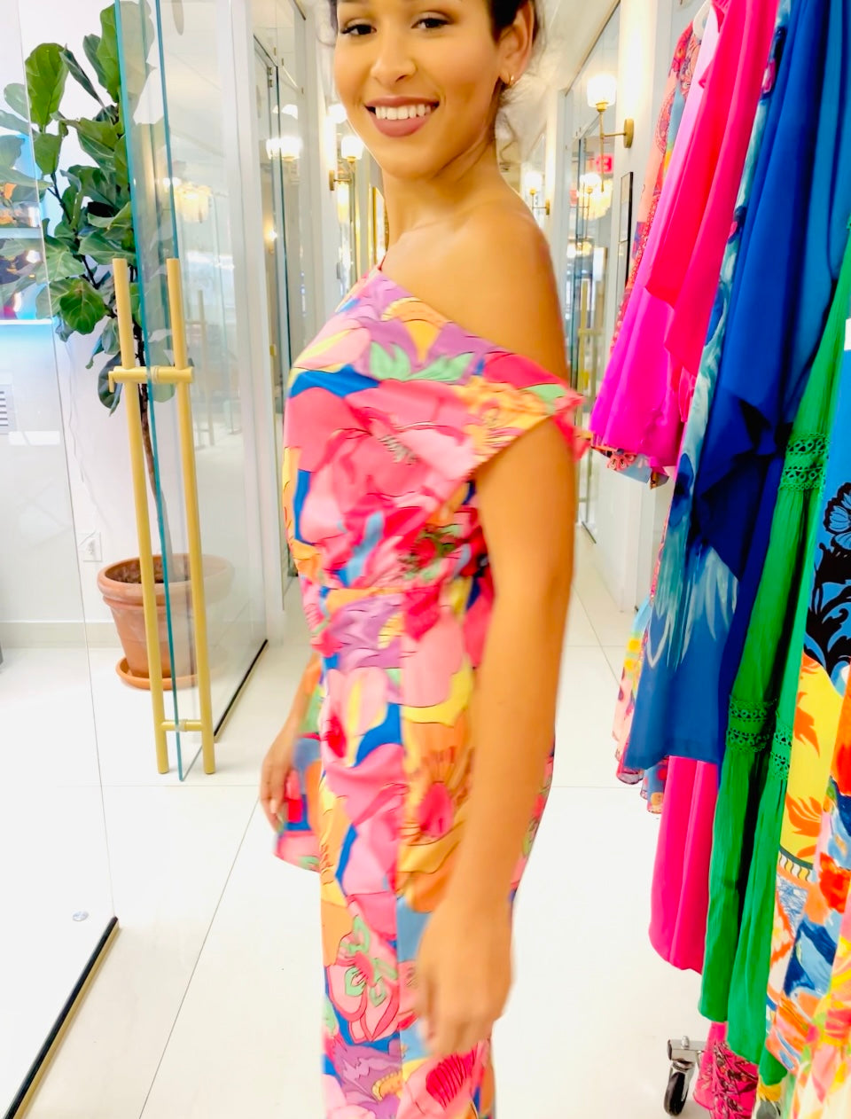 Avery dress in print print