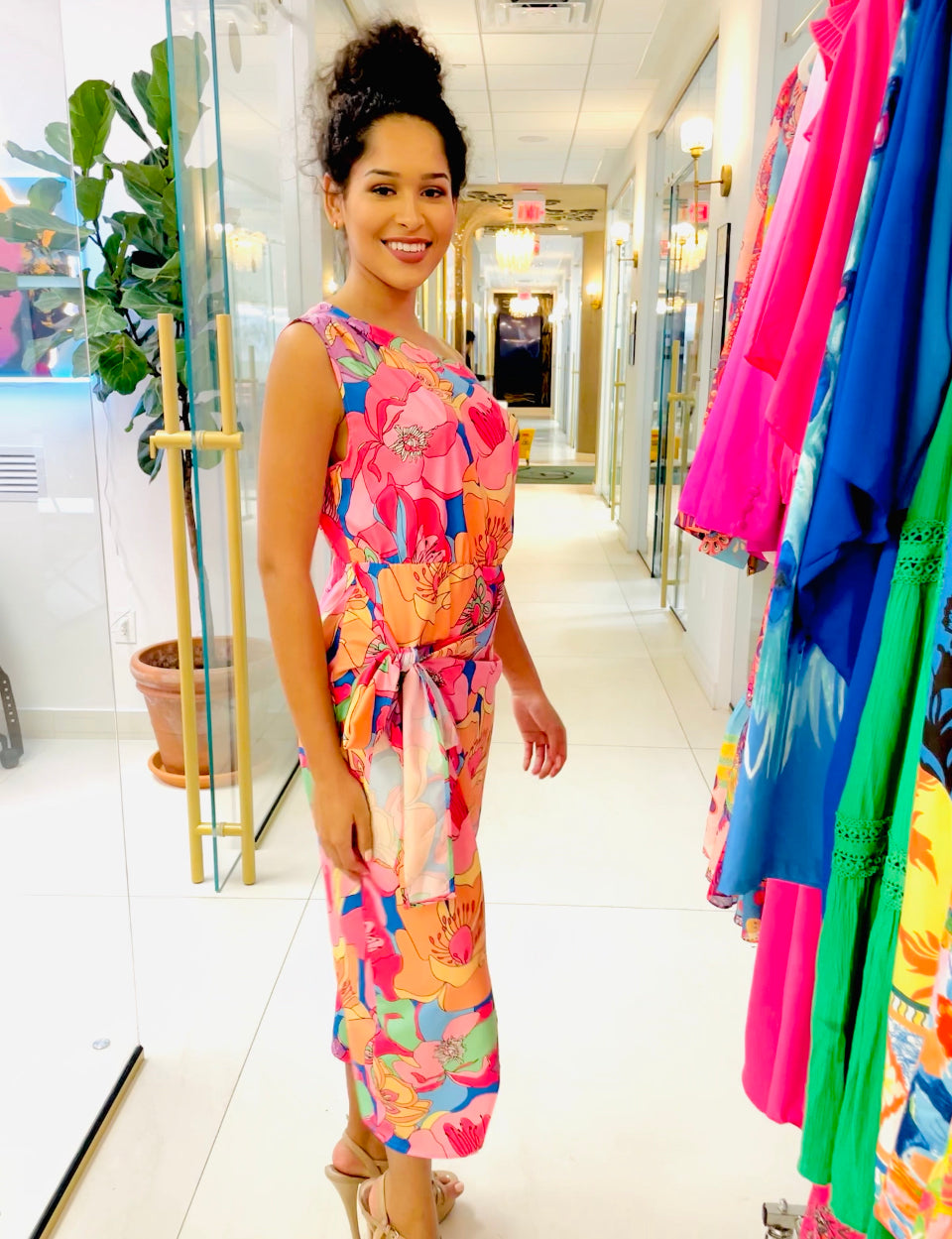 Avery dress in print print