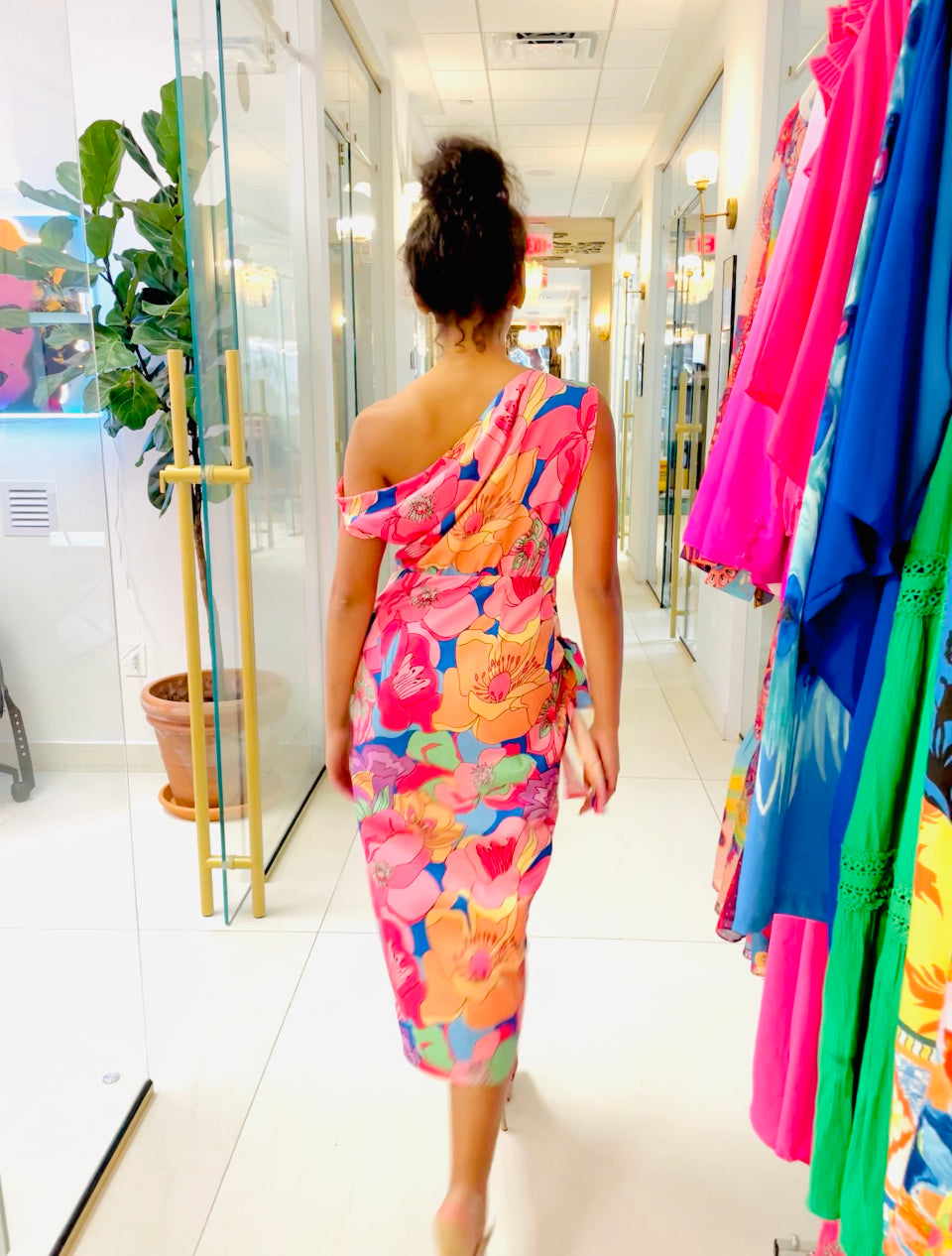 Avery dress in print print