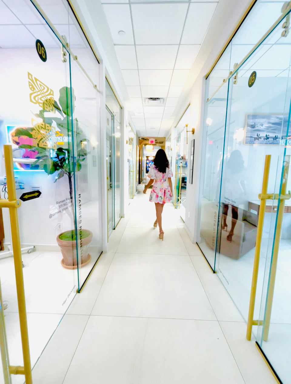 Gloria Dress in pink print