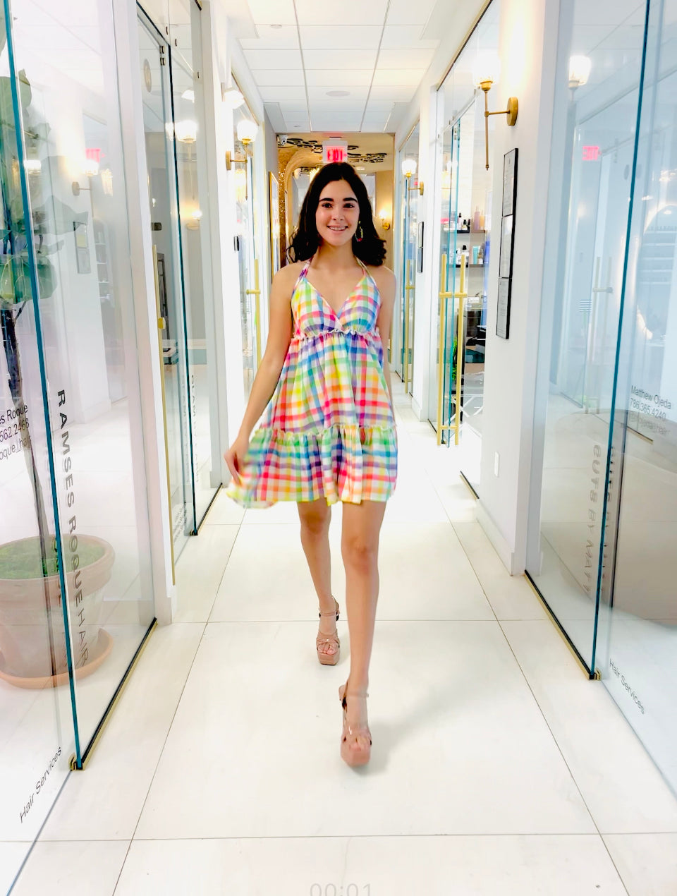 Delilah Colorful mini Dress