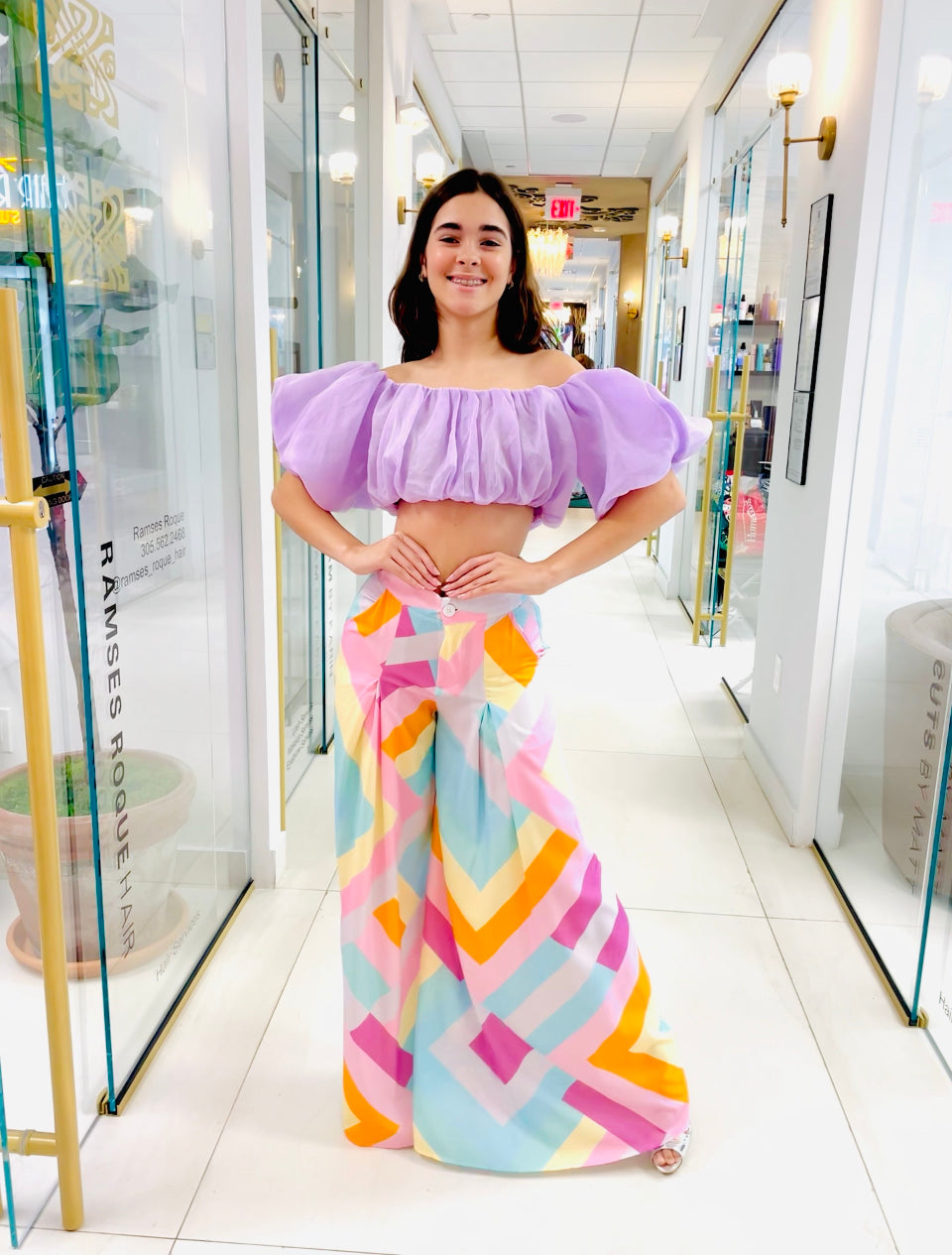 Lya Pastel palazzo pants