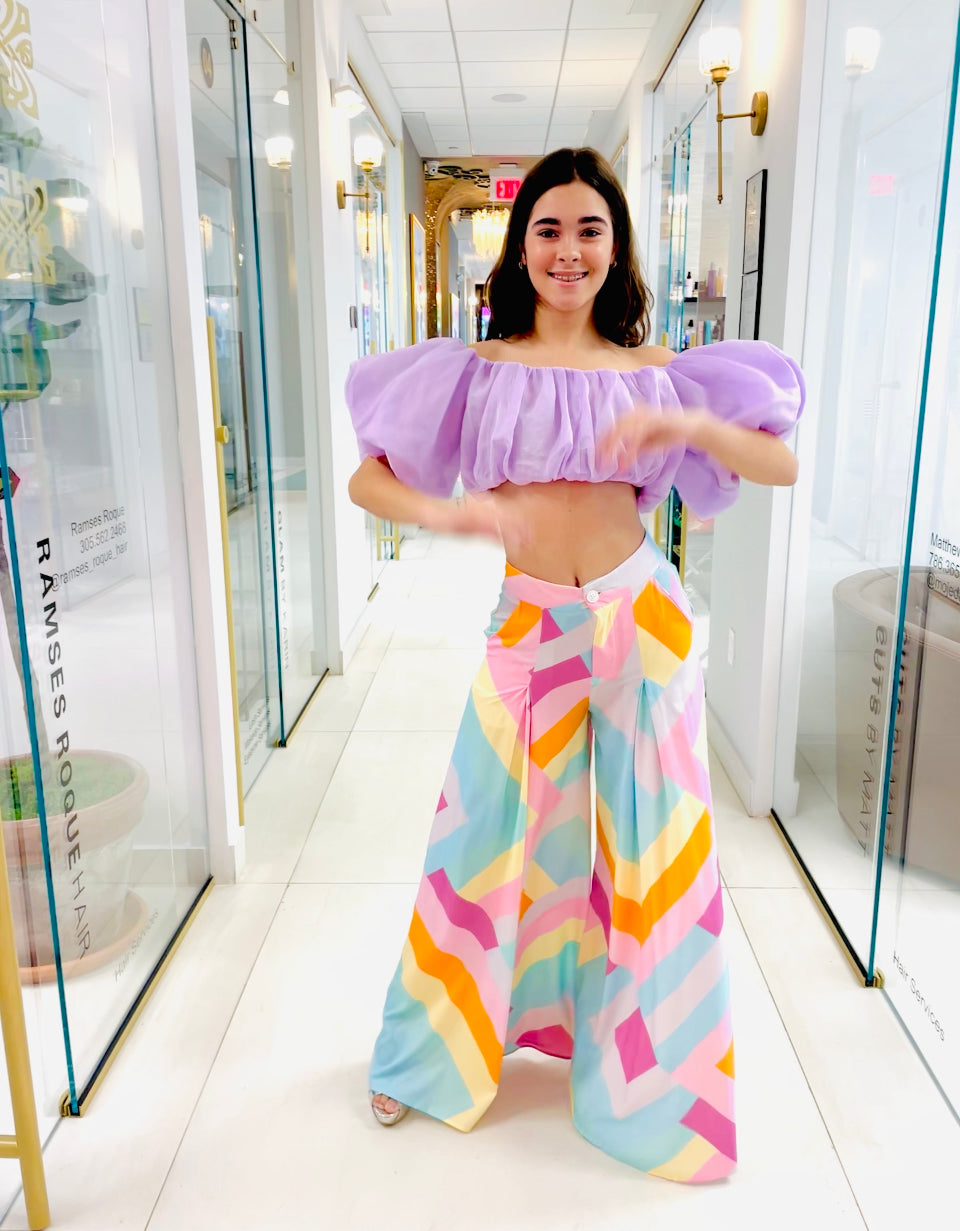 Lya Pastel palazzo pants