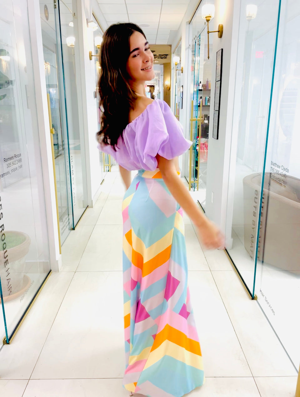 Lya Pastel palazzo pants