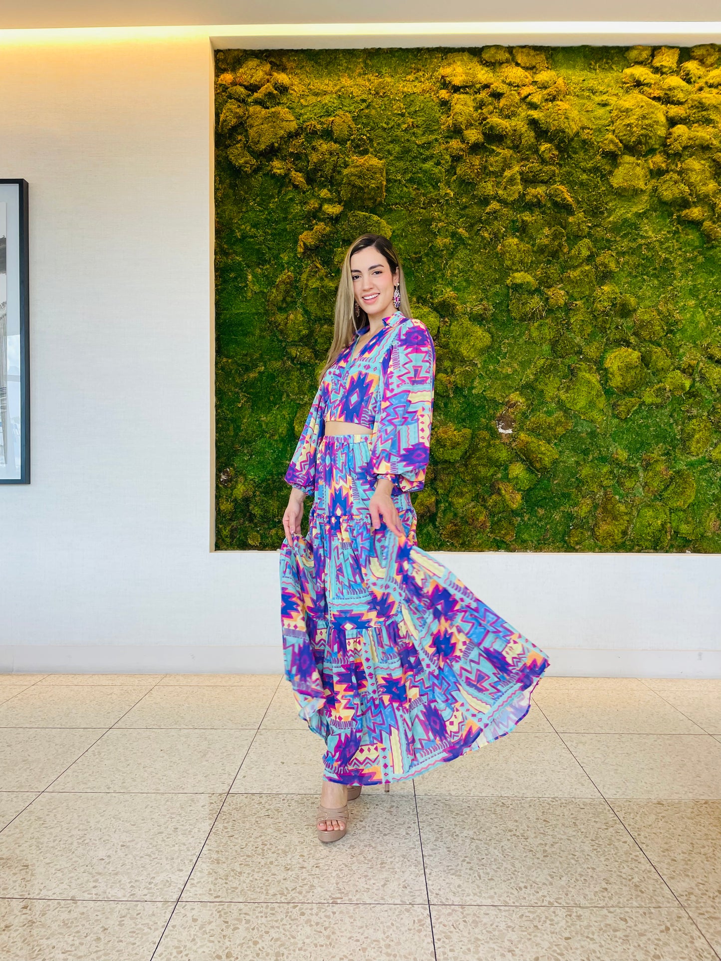 Jessica Maxi skirt in Purple