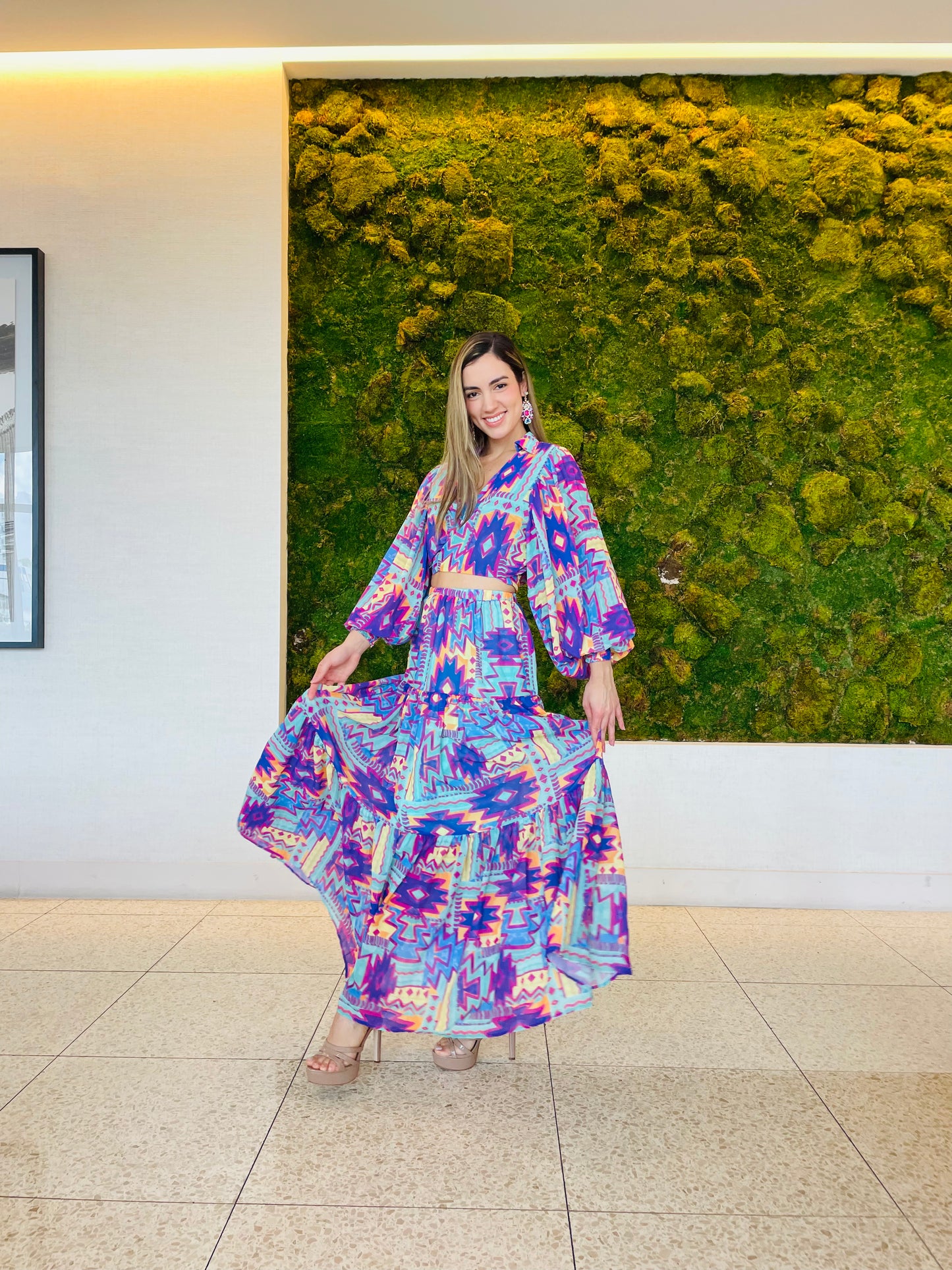 Jessica Maxi skirt in Purple