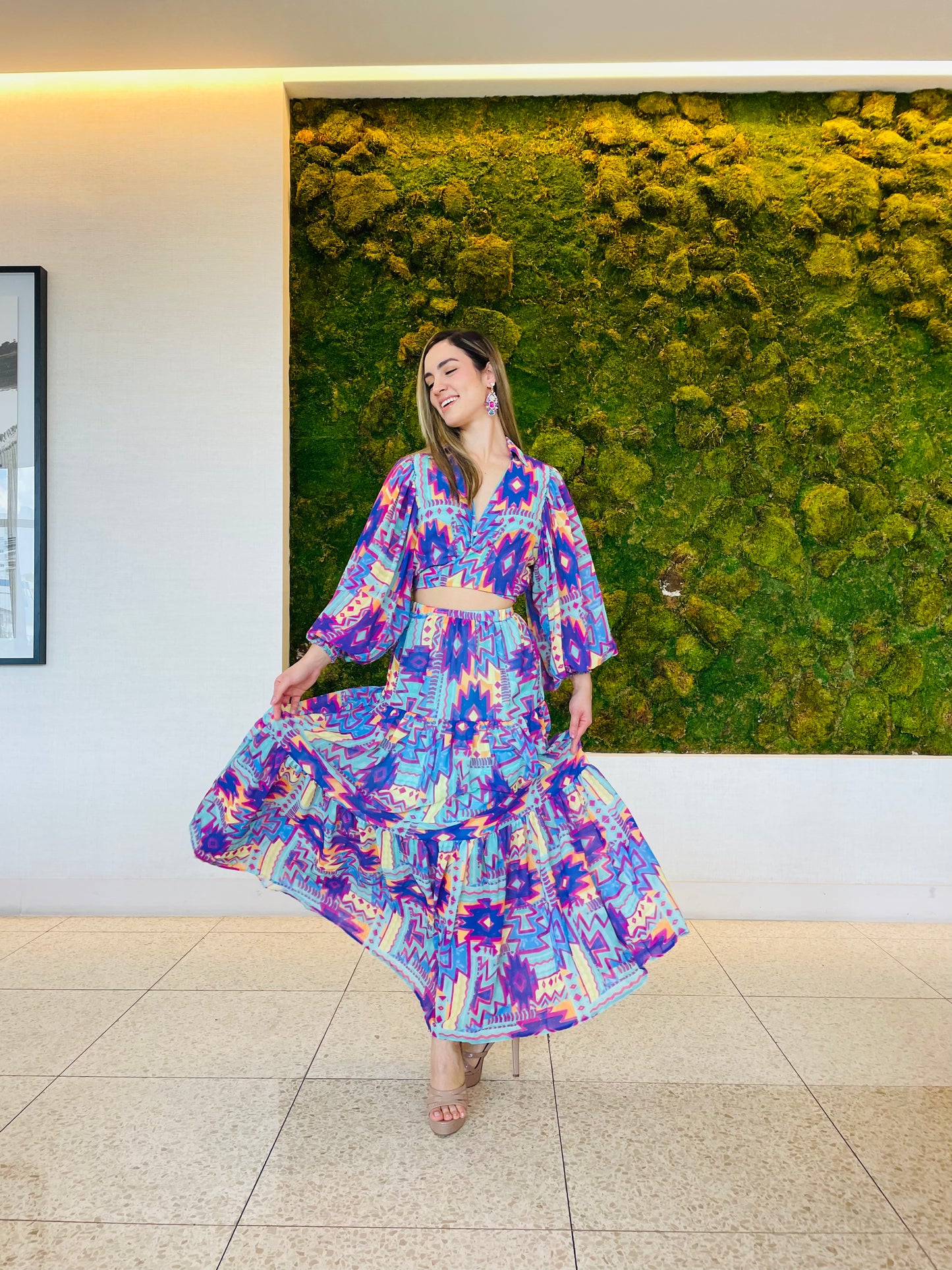 Jessica Maxi skirt in Purple