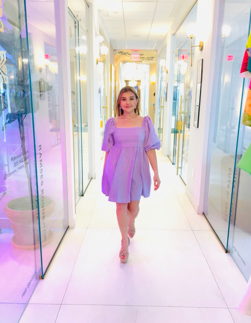 Amy Lavender dress
