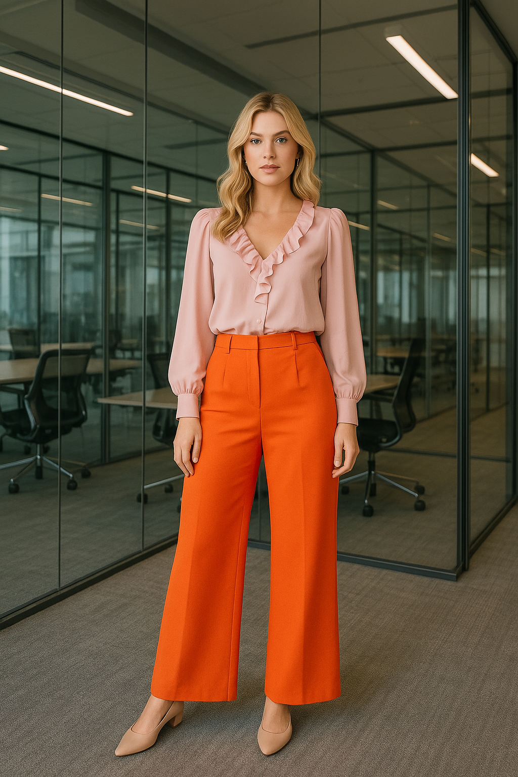 Deborah orange pants