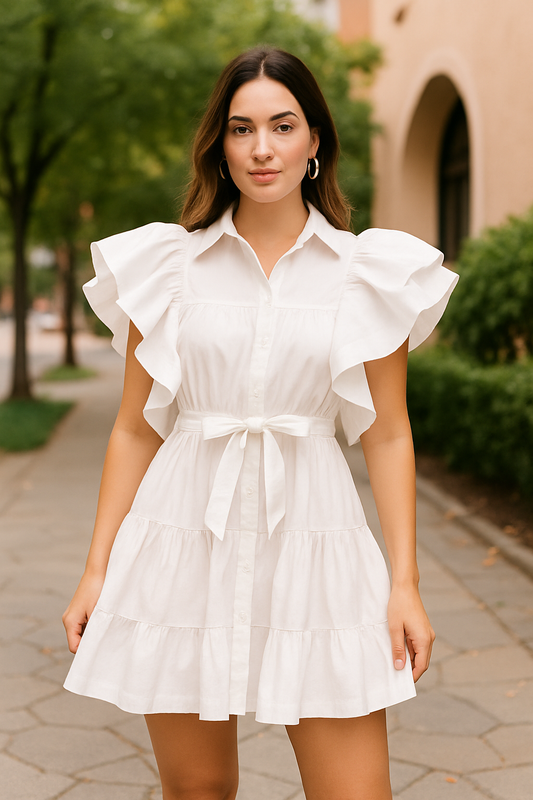 Maya Dress in White