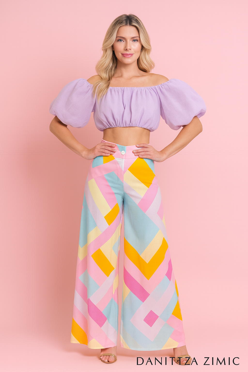 Lya Pastel palazzo pants