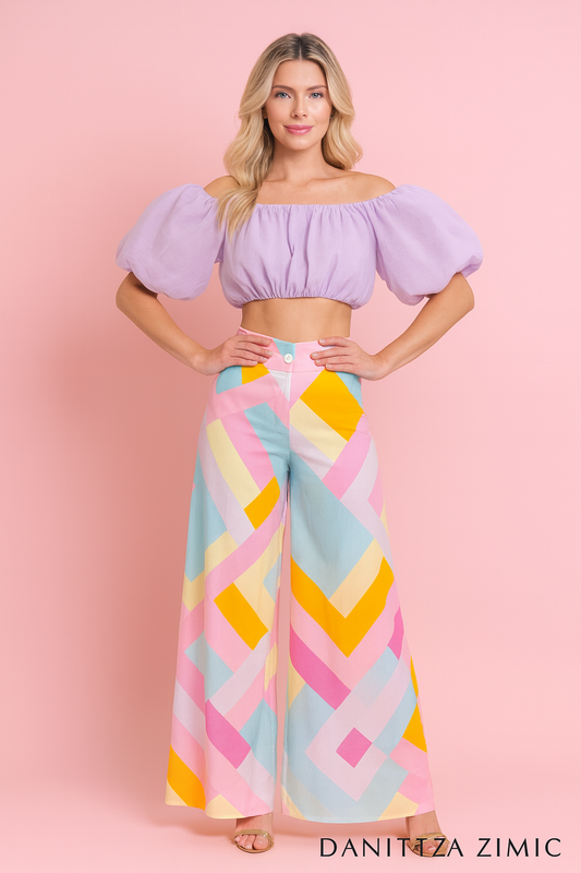 Lya Pastel palazzo pants
