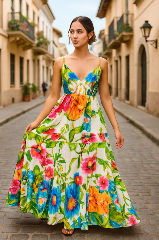 Melinda Chiffon Maxi Dress