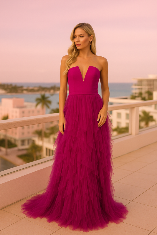 Tania Magenta Dress