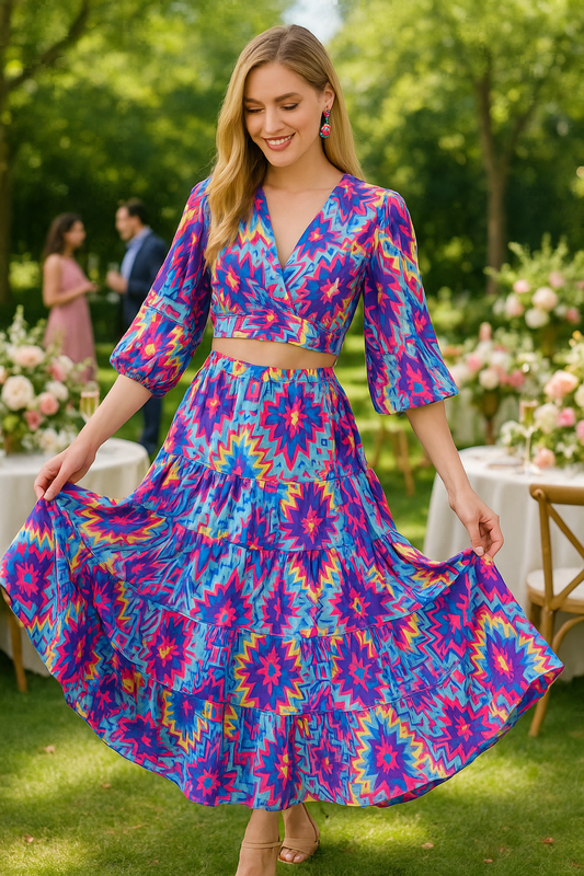 Jessica Maxi skirt in Purple