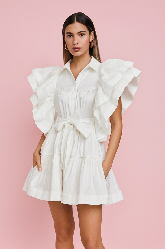 Maya Dress in White