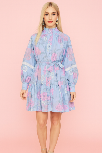 Ruby blue print dress