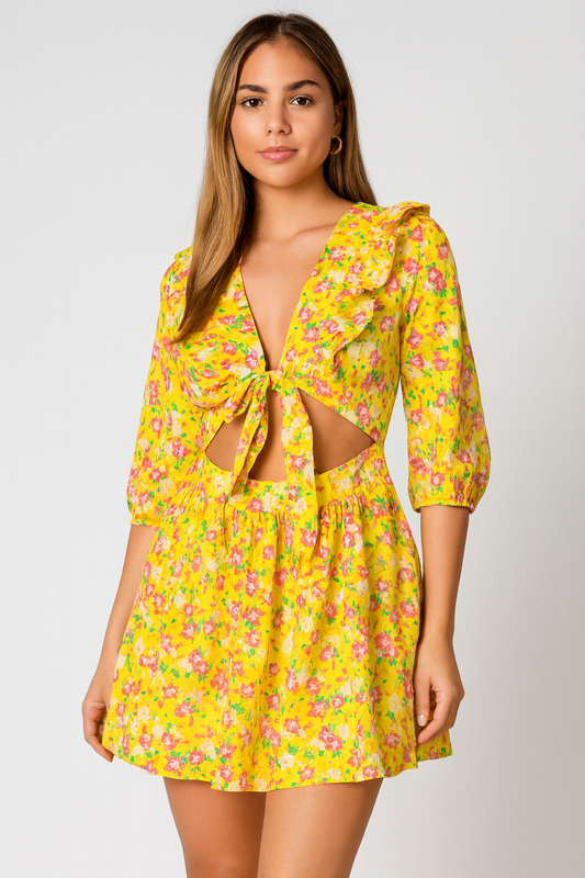Clara yellow dress