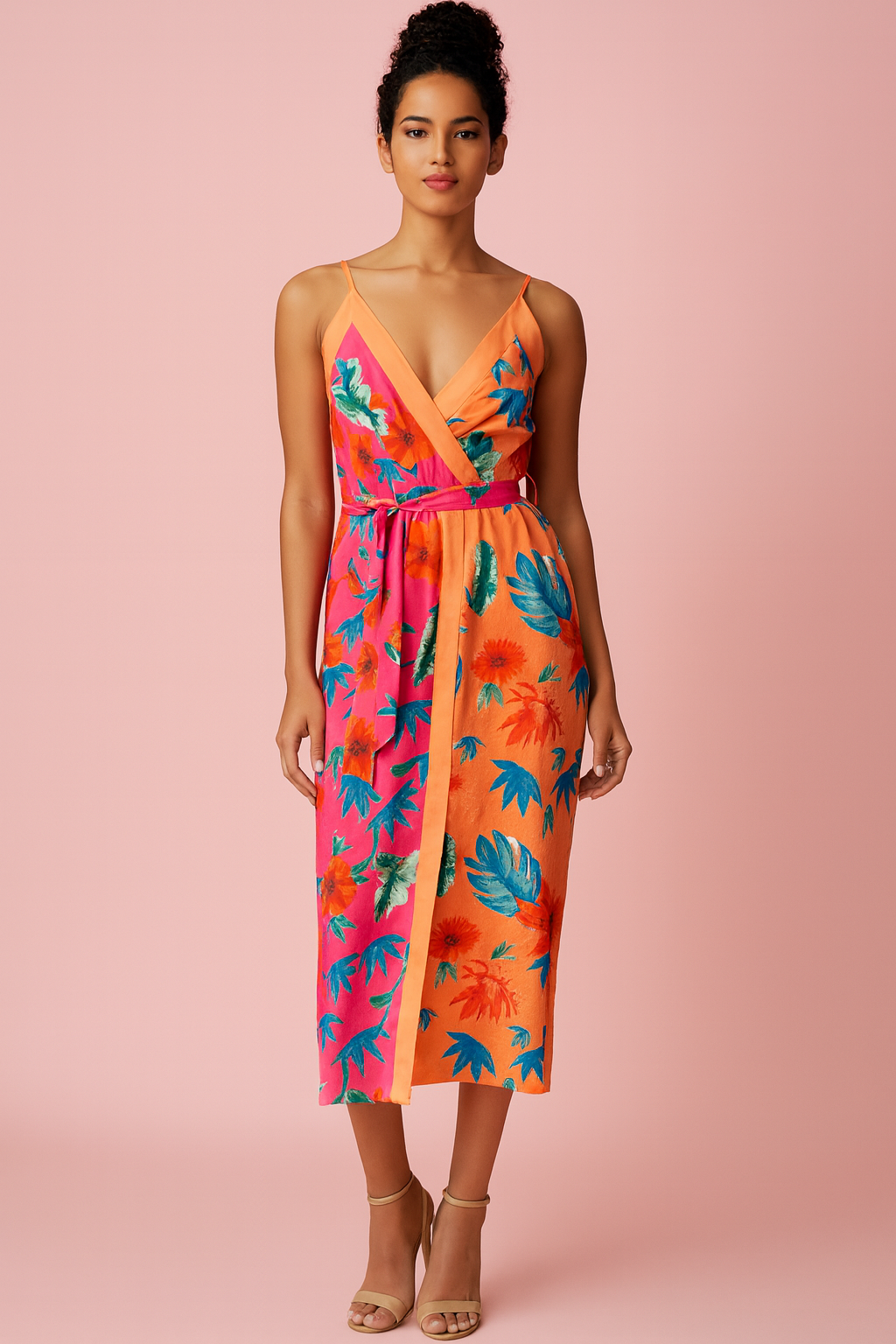 Ashley Maxi dress in tropical print