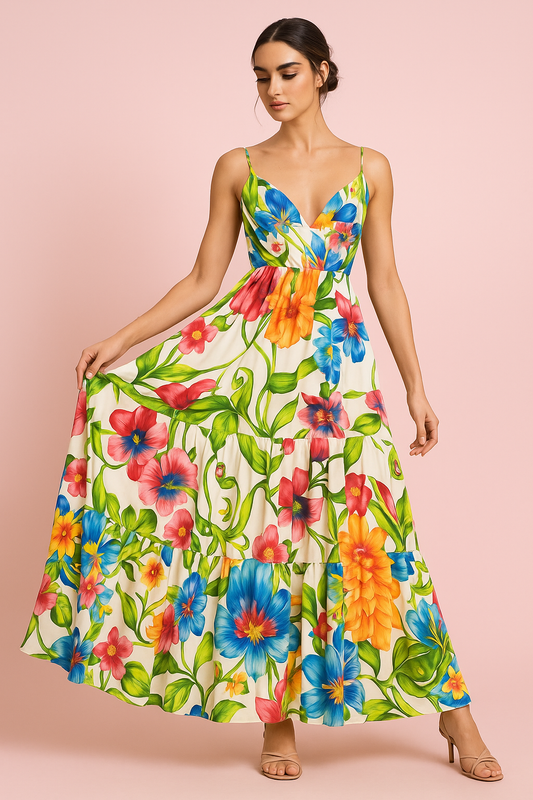 Melinda Chiffon Maxi Dress